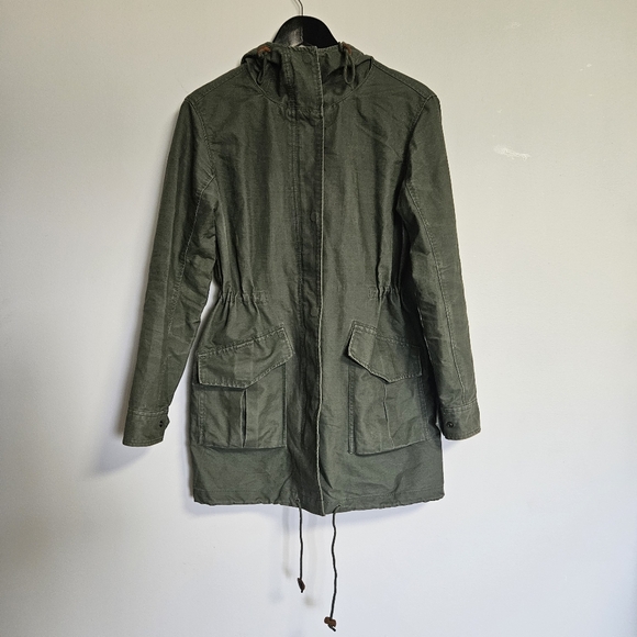 Abercrombie & Fitch women's long green jacket - Picture 10 of 10